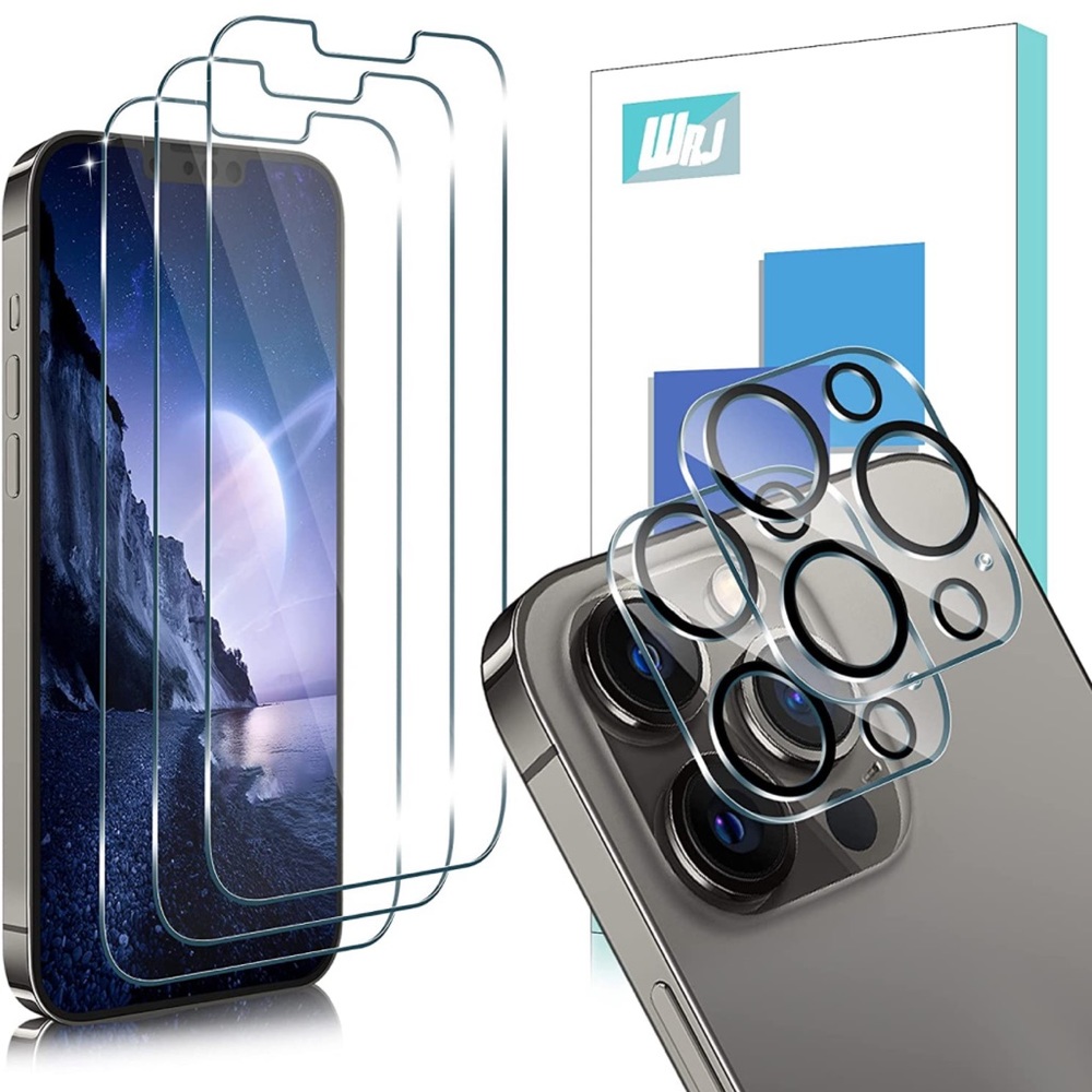 iPhone 13 Pro screen protector (3 pieces) and camera lens protector (2 pieces)